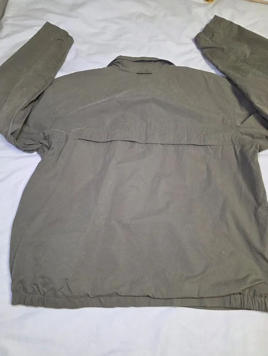 Columbia Lightweight Outdoor Windbreaker Jacket Zip Front- Men's Size XL Olive - Picture 5 of 15